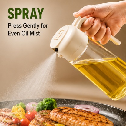 2-in-1 Oil Spray Bottle | Smart Kitchen Oil Dispenser