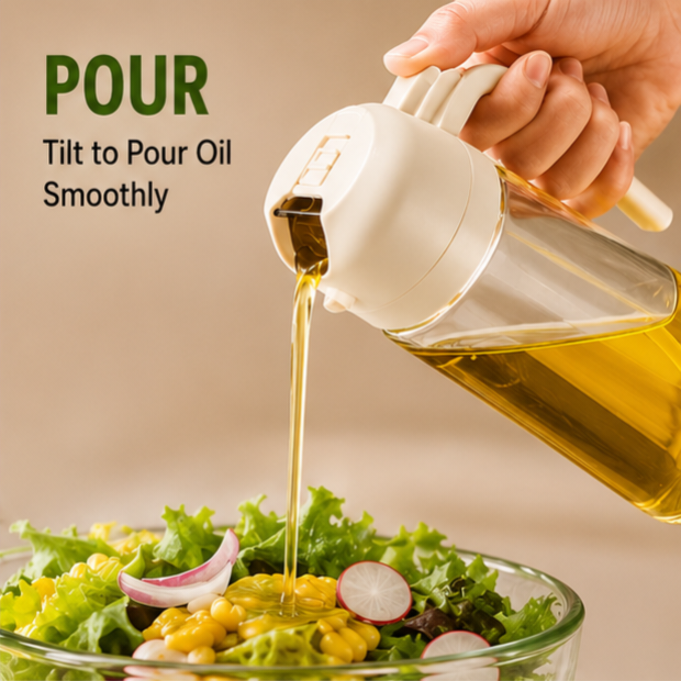 2-in-1 Oil Spray Bottle | Smart Kitchen Oil Dispenser