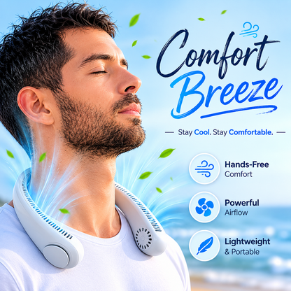 Portable Neck Fan, Hands Free Bladeless Fan
